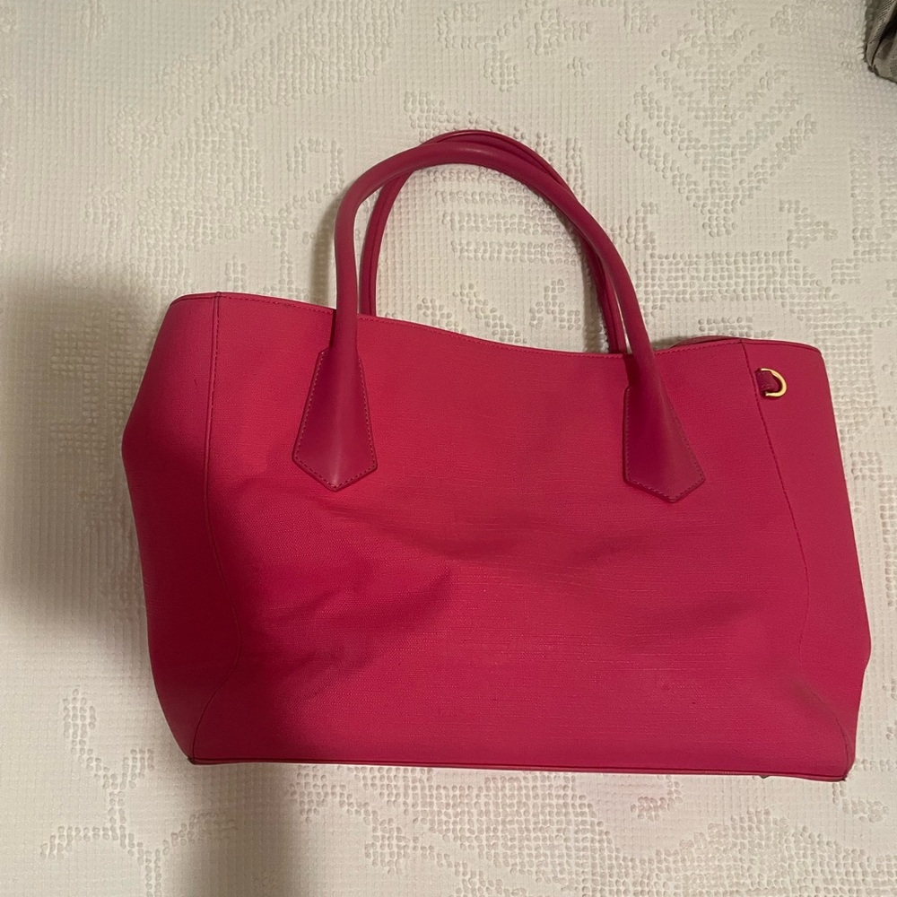 Hot pink Dagne Dover vintage Tote